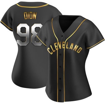 Women's Replica Cleveland Guardians Will Dion Alternate Jersey - Black Golden