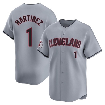 Youth Limited Cleveland Guardians Angel Martinez Road Jersey - Gray