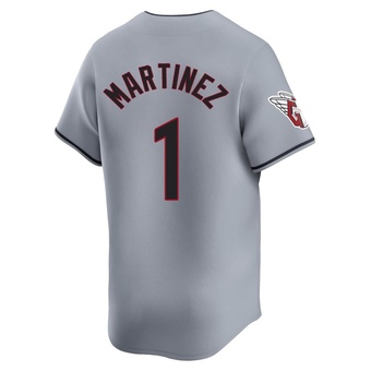 Youth Limited Cleveland Guardians Angel Martinez Road Jersey - Gray