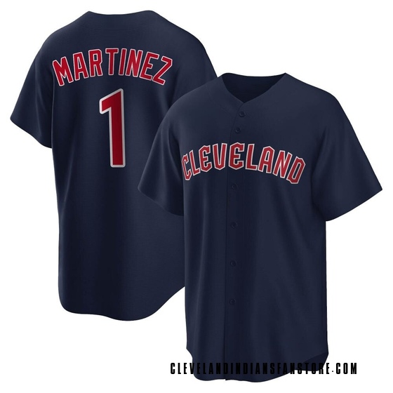 Youth Replica Cleveland Guardians Angel Martinez Alternate Jersey - Navy