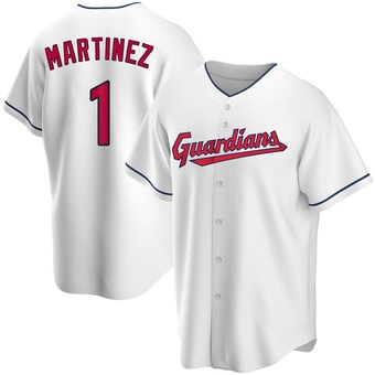 Youth Replica Cleveland Guardians Angel Martinez Home Jersey - White