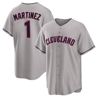 Youth Replica Cleveland Guardians Angel Martinez Road Jersey - Gray