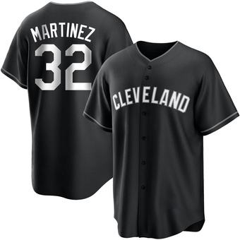 Youth Replica Cleveland Guardians Dennis Martinez Black/ Jersey - White