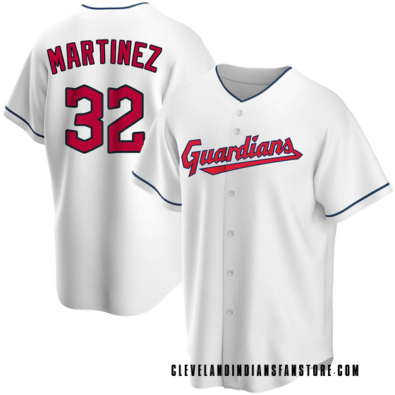 Youth Replica Cleveland Guardians Dennis Martinez Home Jersey - White