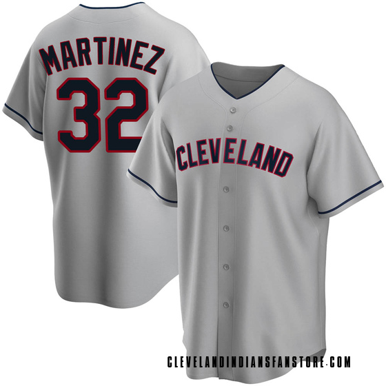 Youth Replica Cleveland Guardians Dennis Martinez Road Jersey - Gray