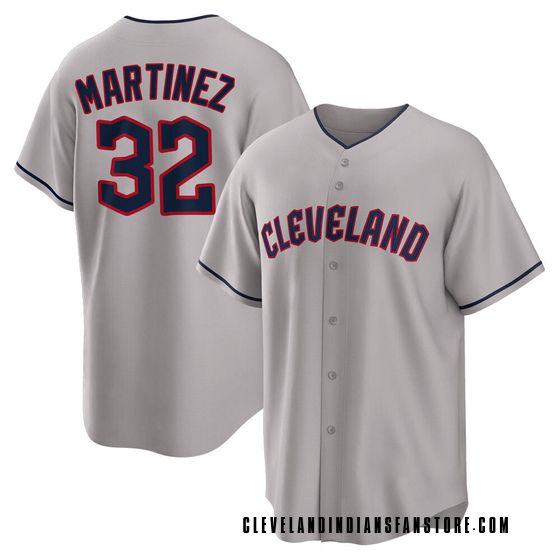 Youth Replica Cleveland Guardians Dennis Martinez Road Jersey - Gray