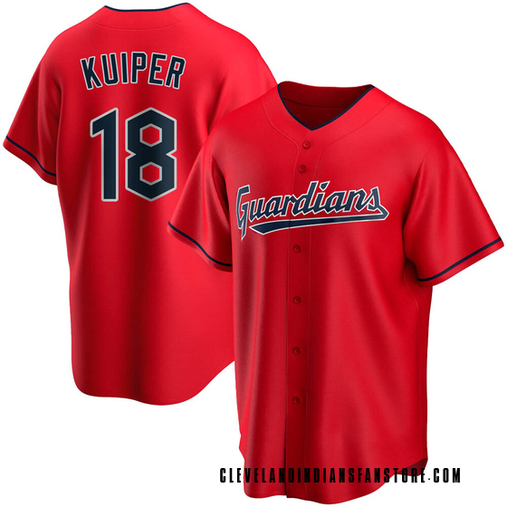 Youth Replica Cleveland Guardians Duane Kuiper Alternate Jersey - Red