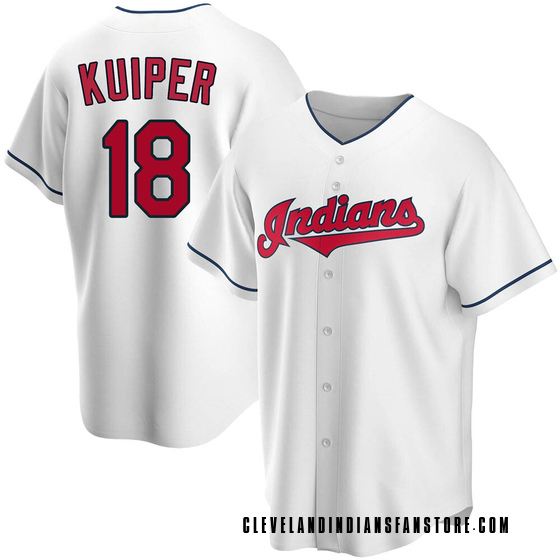 Youth Replica Cleveland Guardians Duane Kuiper Home Jersey - White