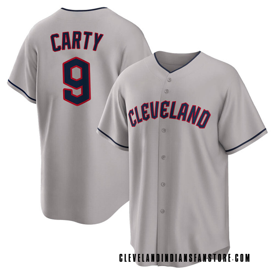 Youth Replica Cleveland Guardians Rico Carty Road Jersey - Gray