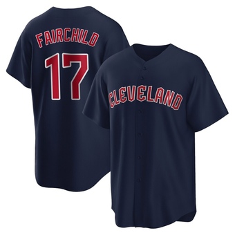 Youth Replica Cleveland Guardians Stuart Fairchild Alternate Jersey - Navy
