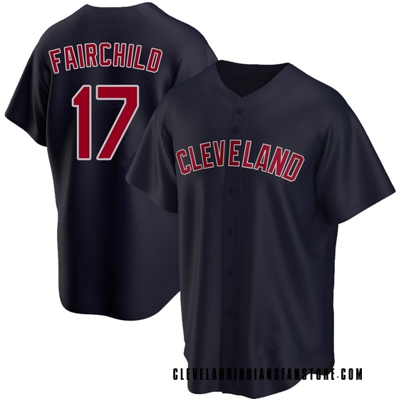 Youth Replica Cleveland Guardians Stuart Fairchild Alternate Jersey - Navy