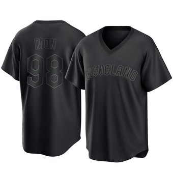 Youth Replica Cleveland Guardians Will Dion Pitch Fashion Jersey - Black